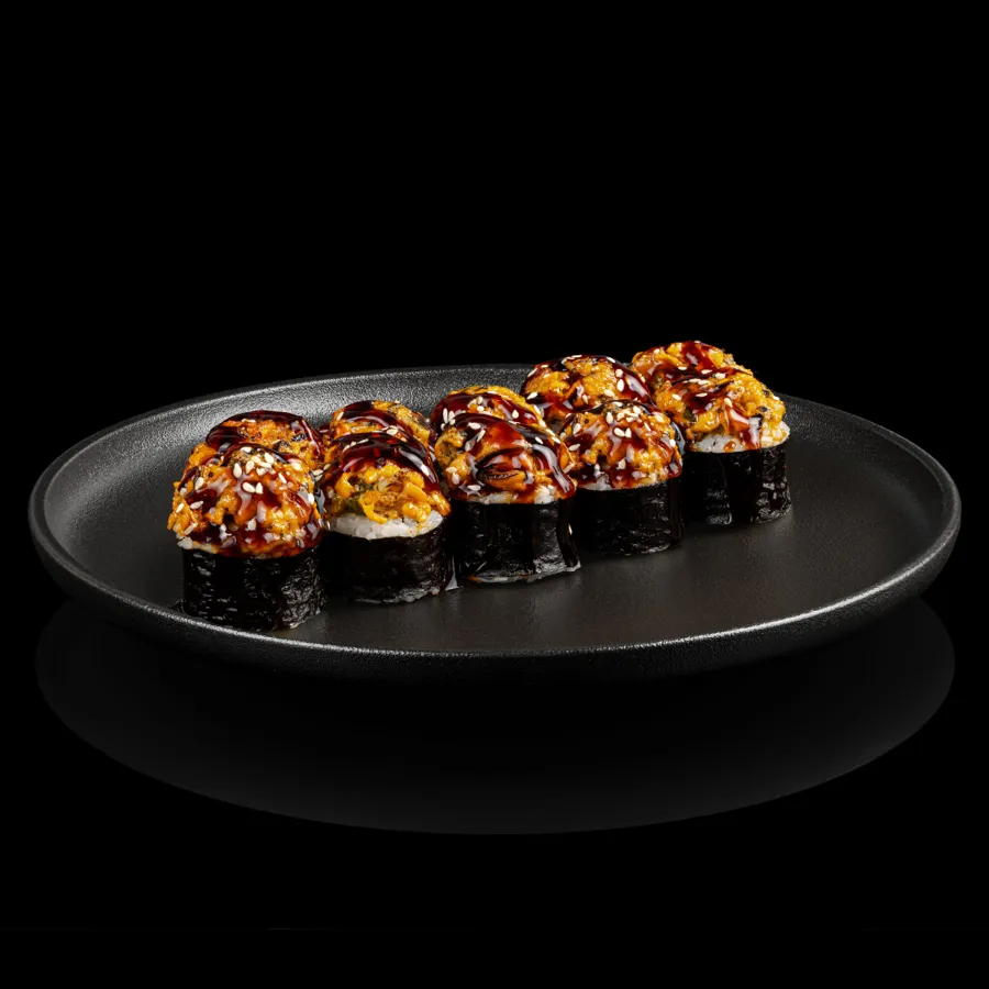 Запеченный с мидиями