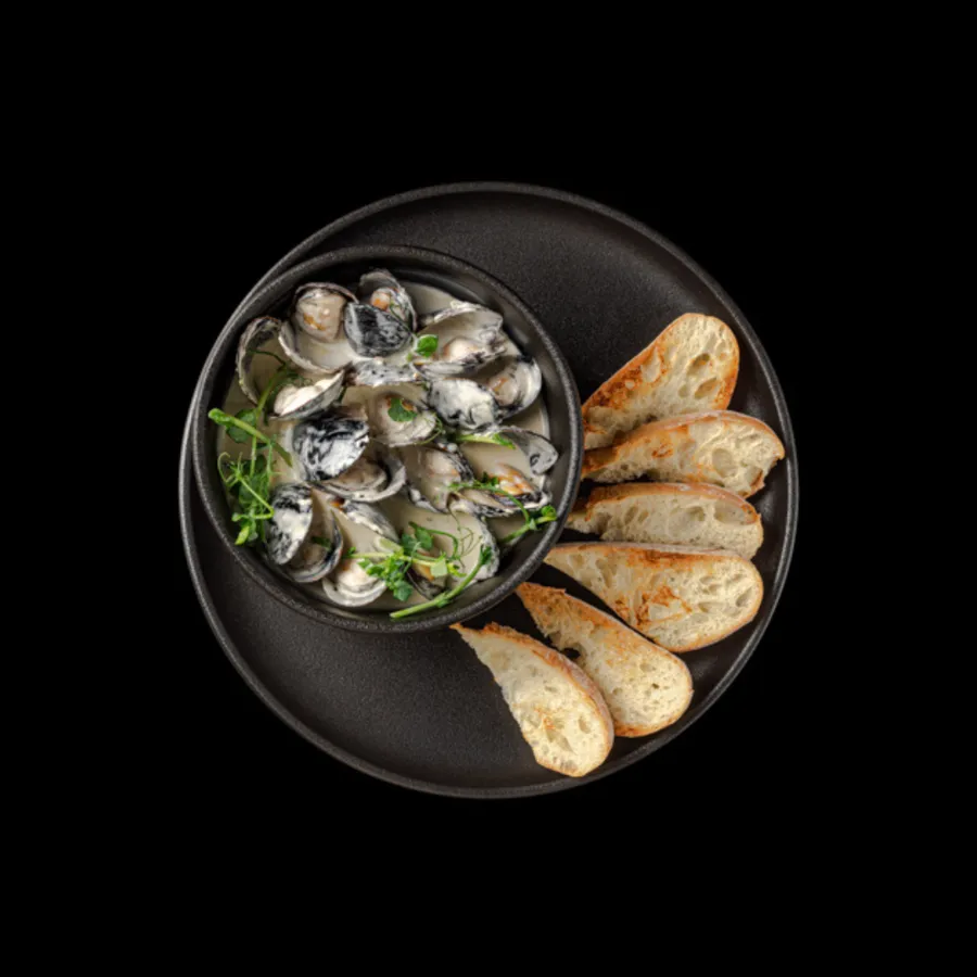 Мидии в сливочном соусе Дорблю