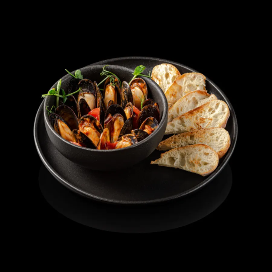 Мидии в томатном соусе