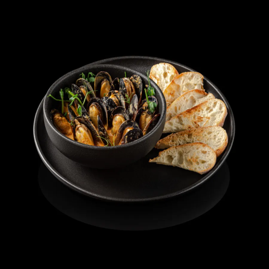 Мидии в соусе Том Ям