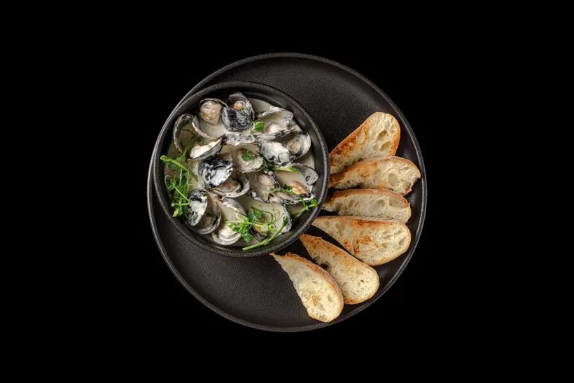 Мидии в сливочном соусе Дор-Блю