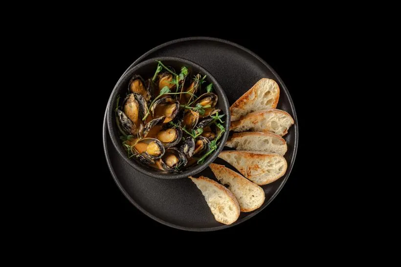 Мидии в соусе Том Ям